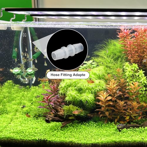 PATIKIL 1/4" x 3/16" Plastic Hose Barb Fitting, 2 Pcs Thru-Bulk Pipe Connectors Barbed Splicer Mender Joint Adapter Union for Aquarium Fuel Gas Liquid Air - size: 1/4" x 3/16"