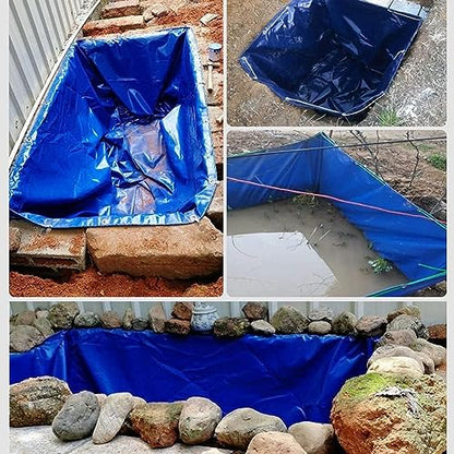 Durable PVC Canvas Stock Tank for Koi Pond | Portable Temporary Holding Tank for Outdoor Use | Easy Setup, 450gsm, 9.5x3x3 ft, Ideal for Saltwater Fish