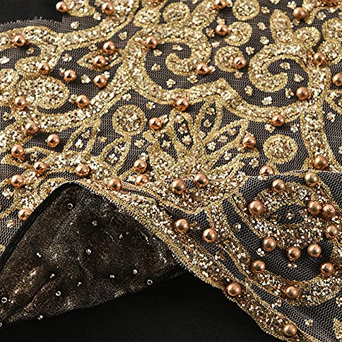 Women Fashion Chiffon Muslim Head Scarf Arabic Hijab Long Scarf Wrap - color: Beading Black