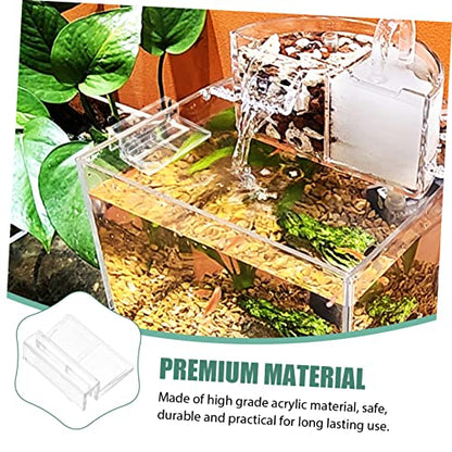10pcs Fish Tank Cover Holders Transparent Acrylic Brackets for Aquarium Lids Easy Install Support Frames for Fish Tank Covers and Aquarium Accessories