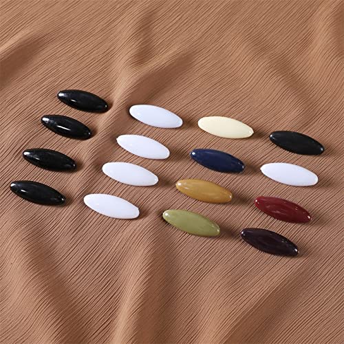 48 Pieces Classy Muslim Hijab Scarf Safety Clip Hijab Fashion Pins Snag Free Diamonds Shape Muslim Silk Scarf Buckle, Black
