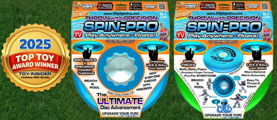 Beach & Pool Sports Disc. Throw with Precision! Spin Tricks! Soft and Durable, Waterproof, Floats, Play Anywhere! Spin & Splash Grip - Spin Zones - That's a Upgrade Your Fun! - color: Pink