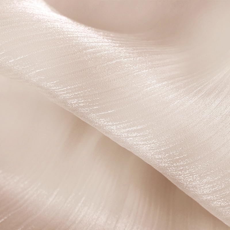 Lina & Lily Sheen Shimmer Women's Crepe Scarf Shawl Wrap Head Hijab Lightweight - color: Light Peach