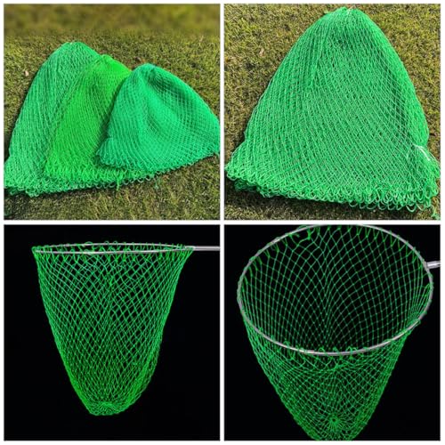 Luxshiny Fishing Landing Net Replacement Head Thickened Multi-Strand Nylon Fish Catching Net for Freshwater and Saltwater Use Accessory for Anglers