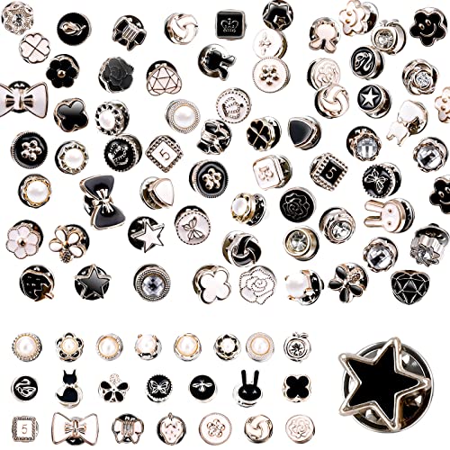 Sureio 80 Pcs Brooch Pins Mini Safety Lapel Pins, Classic Style