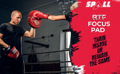 Curved Boxing Pads - Boxing Mitts and Punch Pads, Muay Thai MMA Focus Boxing Mitts Suitable for Boxing, Kickboxing, Karate, and Martial Arts - color: BTF-Red
