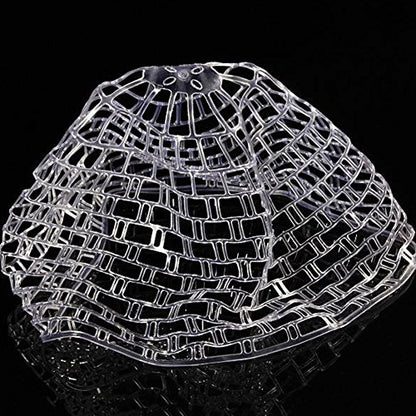 Transparent Rubber Fishing Net, Fly Fishing Landing Net Replacement Netting for Freshwater Saltwater Fishing, Soft Rubber Mesh Safe Catch and Release Fish - size: l - 47 inch