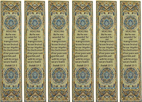 Logos Trading Post Divine Healing Isaiah 53:5 Christian Bookmark, 6 Pcs - color: Divine Healing, size: 6 Pack