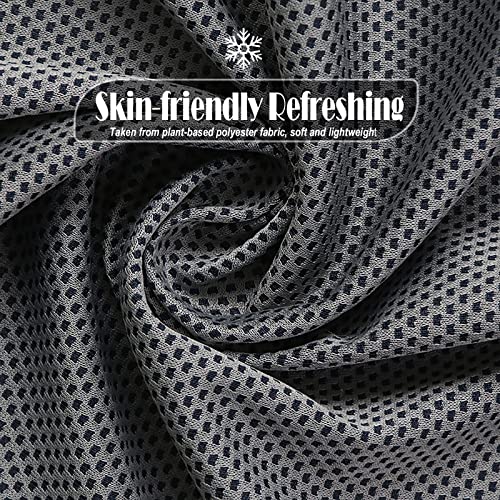 Pack of 20 Cooling Towel 40x12'' Ice Towel for Neck and Face Microfiber Chilly with Bag Breathable Yoga Gym Stay Cool Towels Sweat Rag for Workout Running Camping Pilates Beach, Dark Gray - color: Dark Gray