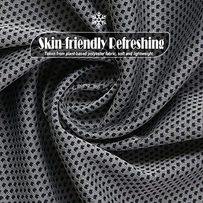 Pack of 20 Cooling Towel 40x12'' Ice Towel for Neck and Face Microfiber Chilly with Bag Breathable Yoga Gym Stay Cool Towels Sweat Rag for Workout Running Camping Pilates Beach, Dark Gray - color: Dark Gray