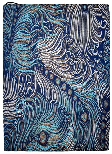 BLBMH 6.5x9.5 Bible Cover with Bookmark | Non-Stretch Fabric Book Cover for Hardcover/Paperback | Privacy Reading Gift for Women - Feather - color: Feather, size: 9.5in
