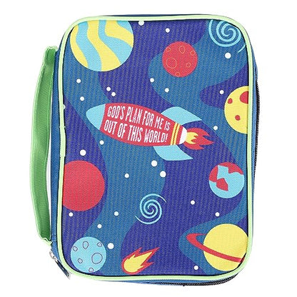 Swanson Christian Products - Bible Cover Canvas - Screen Printed Design - to The Moon - Medium