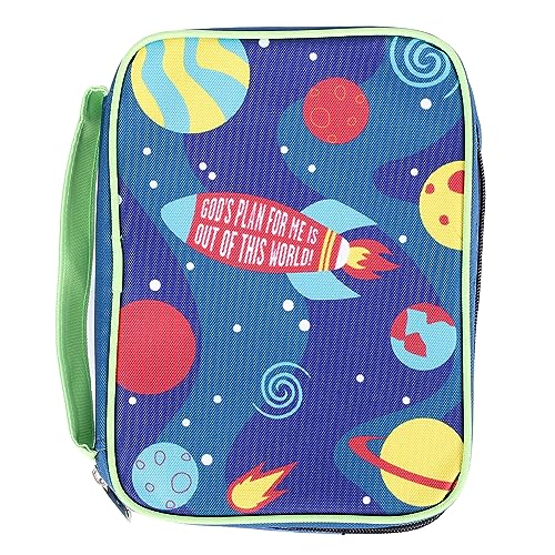 Swanson Christian Products - Bible Cover Canvas - Screen Printed Design - to The Moon - Medium
