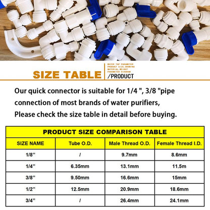 Malida OST-4042 Male Thread Adapter Water Filter Tubing Fittings Push to Connect Elbow 1/8" NPT Male Thread 90 Degree x 1/4" OD Tube Adapter,5pcs. - size: Elbow 1/8"NPT x 1/4"OD Tube