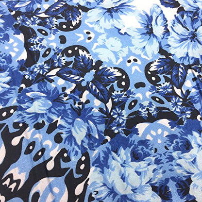 YOUR SMILE Silk Like Scarf Women's Fashion Pattern Large Square Satin Headscarf Headdress - color: 127