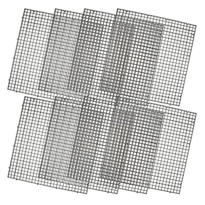 1 Set of Aquarium Grid Dividers Plastic Filter Boards Fish Tank Bottom Partition Nets Multi-Hole Design Easy Installation