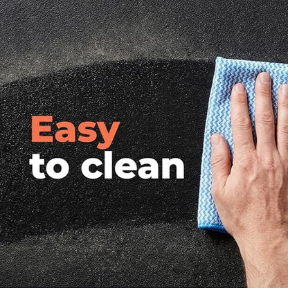SuperMats Heavy Duty Equipment Non-Slip Mat 12GS | 36" × 90" – Fits large treadmills, ellipticals, rowers, recumbent bikes, home gyms, and fitness equipment. - color: Black