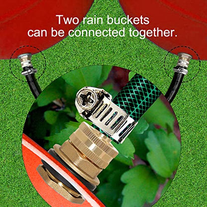 Joywayus Brass 1/2" NPT Female x 3/4" GHT Male Water Tank Connector + 1/2" Barb x 3/4" GHT Female Swivel Garden Water Hose Pipe Connector - size: 1/2" Barb