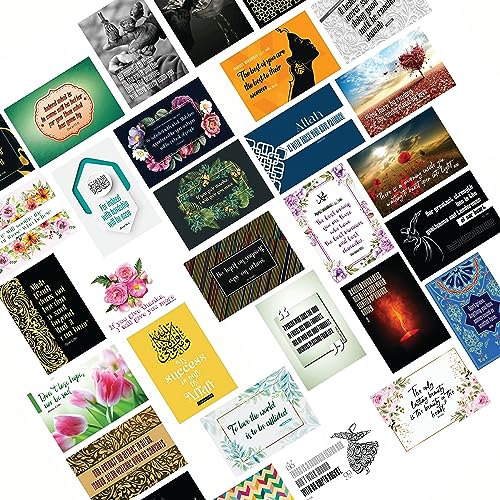 Islamic Stickers Set: Muslim Gifts With Quran Verse, Hadith and Quote Reminders - Planner and Vision Board Art Prints (Big Set) - color: Big Set