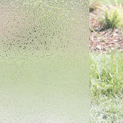 Best Home Fashion Non-Adhesive Frosted - Art Glass - 1.45 ft x 6.5 ft (1 Roll) - color: Artglass, size: 1.45 ft x 6.5 ft