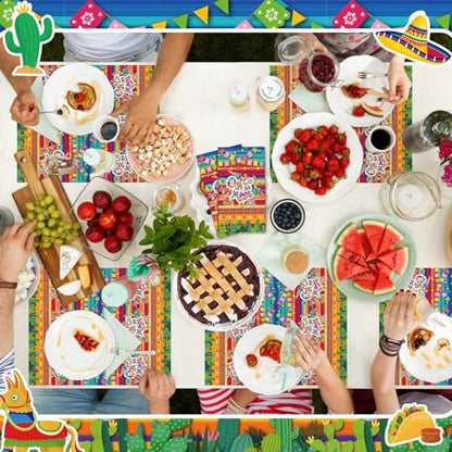 Yeaqee 100 Pcs Eid Mubarak Napkins Ramadan Disposable Mexican Paper Napkins Cinco De Mayo Fiesta Supplies Party Taco Fiesta Guest Hand Towels for Kitchen Party Supplies (Cinco De Mayo) - color: Cinco De Mayo