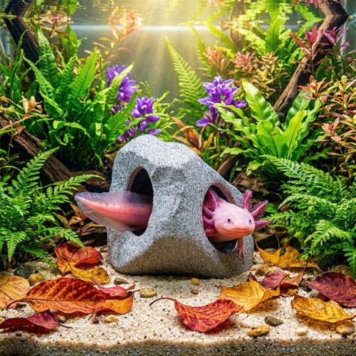 Premium Beta Fish Tank Decor, Beta Fish Tank Decorations, Betta Fish Tank Accessories, Fish Rocks Hiding, Playing, Resting Spots - Avoid Aggressive Behavior (Alien) - style: Medium-E.T