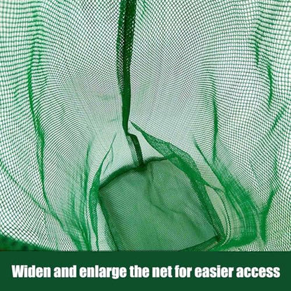 Fishing Net Bag Fish Collection Bag Nylon Fishing Net Fish Storage Bag（Green） - size: 60 x 40