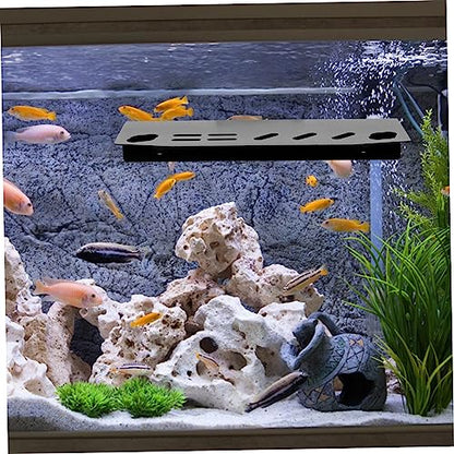 Aquarium Tool Holder Water Plants Maintenance Organizer Multi-Slots for Easy Access Compact Design for Fish Tank Cleaning Lightweight and Storage Rack