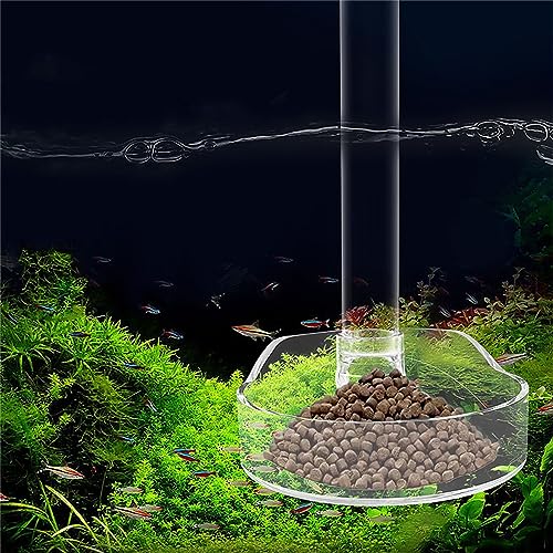1 Set Aquarium Acrylic Feeding Tube Bowl Aquarium Shrimp Fishtank Acrylic Feeding Tools Anti-Drift Feeding Feeder