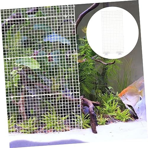Abaodam Aquarium Isolation Panel Set 4-Piece Lattice Plate Suction Cups Modular Divider for Fish Tank 30x15cm Aquarium Supplies Random Color