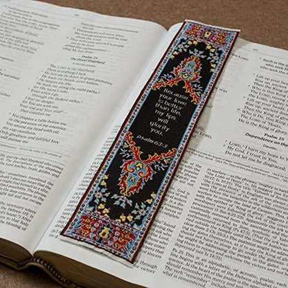 Logos Bookmark -Psalm 63:3, Christian, Cloth Carpet Bookmark - color: Your Love is Better Than Life, size: Single