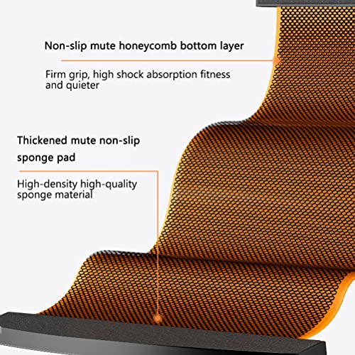 Slide Board with Shoe Cover, Sliding Booties, Slimming Exercise Slide Mat for Leg Pot Training Fitness and Athletic Training (size:200 * 50cm) - color: Black