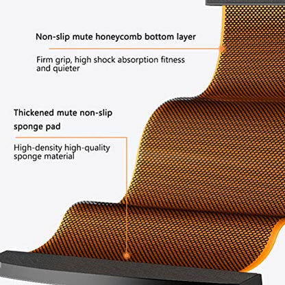 Slide Board with Shoe Cover Slimming Exercise Guide Slide Mat for Leg Pot Training Fitness Athletic Training - color: Black, size: 200*50cm