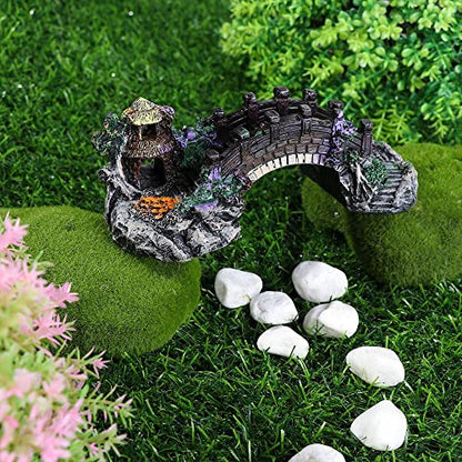 Artificial Bridge Rockery Resin Aquarium Ornaments Aquarium Accessories Retro Decoration