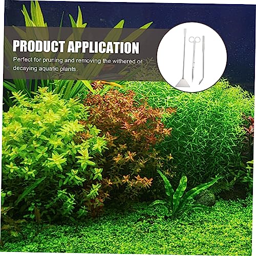 Toddmomy 1set Aquarium Scissors Ergonomic Portable Tools for Precise Plant Trimming and Maintenance Includes Long Tweezer and Shovel for Aquatic Plant Care - size: 31.50X7.00X1.00CM