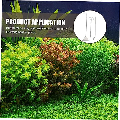Toddmomy 1set Aquarium Scissors Ergonomic Portable Tools for Precise Plant Trimming and Maintenance Includes Long Tweezer and Shovel for Aquatic Plant Care - size: 31.50X7.00X1.00CM
