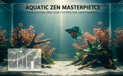 6 Pcs Aquarium Plant Tools Set, Stainless Steel Kit, with Algae Scraper, Tweezers, Scissors, Sand Spatula, and Holder, Silver