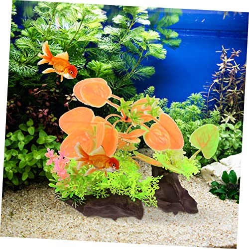 BESPORTBLE Aquatic Decoration Faux Plants Realistic Artificial Aquarium Plants Fish Tank Greenery Small Substrate Desktop Aquarium Grass Plants for Aquarium Underwater Grass Models Plastic