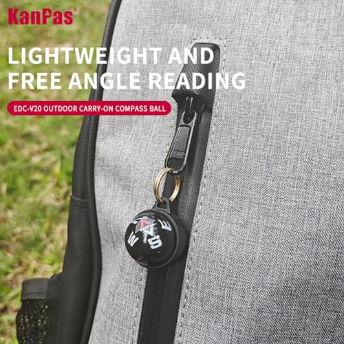 KanPas EDC 핸즈프리 및 무료 각도 판독을 위한 볼 나침반 - color: V-20