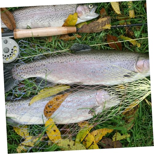 2pcs Fishing Net Landing Net Catch Net Fishing Replacement Bag Net Fishing Tackles Landing Mesh Basket - color: Multi, size: Medium