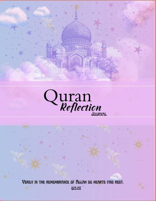 Quran Reflection Journal: Guided workbook to record,study, reflect on the Quran verses and bloom your faith.