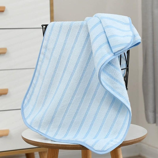 Coral Fleece Towel,Quick Drying Face Towel for Showering,Super Absorbent Washcloths for Household Daily Washing & Outdoor Trip Use, Blue - color: Light Blue