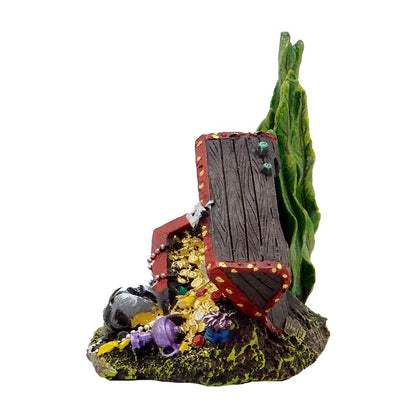 Exotic Environments Sunken Treasure Chest Aquarium Ornament, Small, 5-1/2-Inch by 4-Inch by 5-1/4-Inch