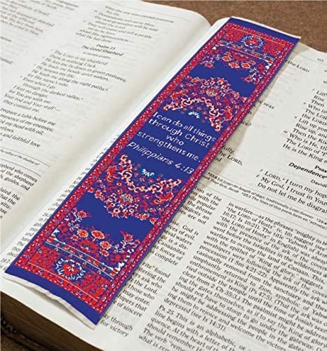 Christian Bookmark, I can do All Things, Woven, Mini Carpet - color: I Can Do All Things, size: Single