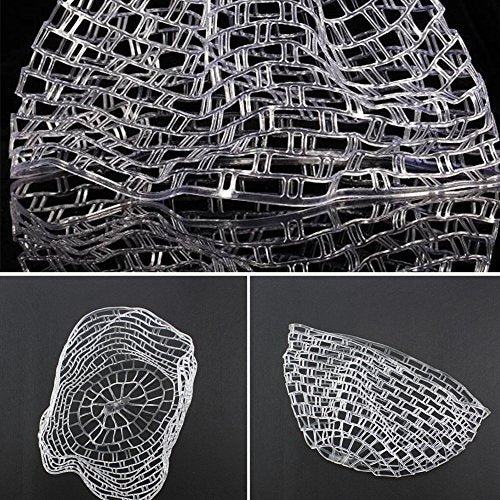 Transparent Rubber Fishing Net, Fly Fishing Landing Net Replacement Netting for Freshwater Saltwater Fishing, Soft Rubber Mesh Safe Catch and Release Fish - size: l - 47 inch
