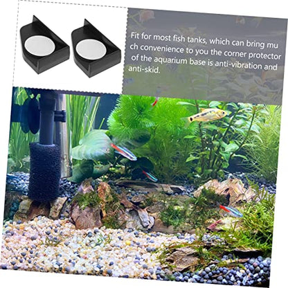 balacoo 12pcs Thickened Fish Tank Corner Pads Collision Cushions for Aquarium Adhesive Shockproof Guards for Tabletop and Furniture Safety