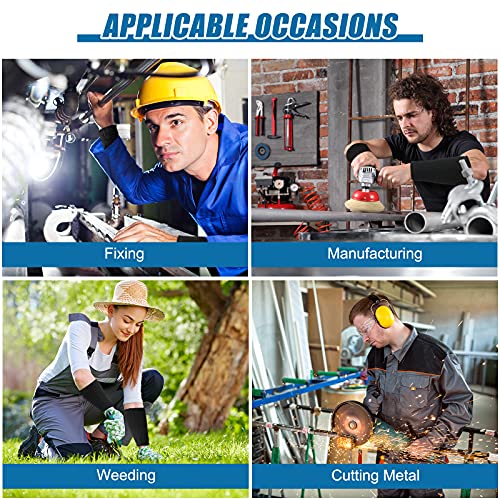 2 Pairs Cut Resistant Sleeve Arm Protection Sleeves Level 5 Protection Safety Protective Sleeves for Men Women (Black, 8.6 x 3.7 Inches) - color: Black, size: 8.6 x 3.7 Inches
