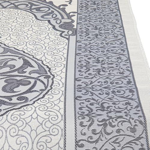 Modefa Islamic Prayer Mat Muslim Gifts - Thin Travel Muslim Prayer Rug in Taffeta Gift Bag with Tasbih Beads Prayer Matt Islam - Chenille Turkish Praying Carpet - Ramadan Gifts (Navy) - color: Navy