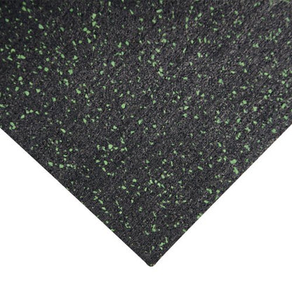 Rubber-Cal Elephant Bark Flooring 3/8-inch T x 4-feet - color: Green Dot, size: 48"L x 48"W x 0.4"Th