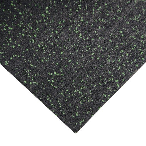 Rubber-Cal Elephant Bark Flooring 3/8-inch T x 4-feet - color: Green Dot, size: 60"L x 48"W x 0.4"Th